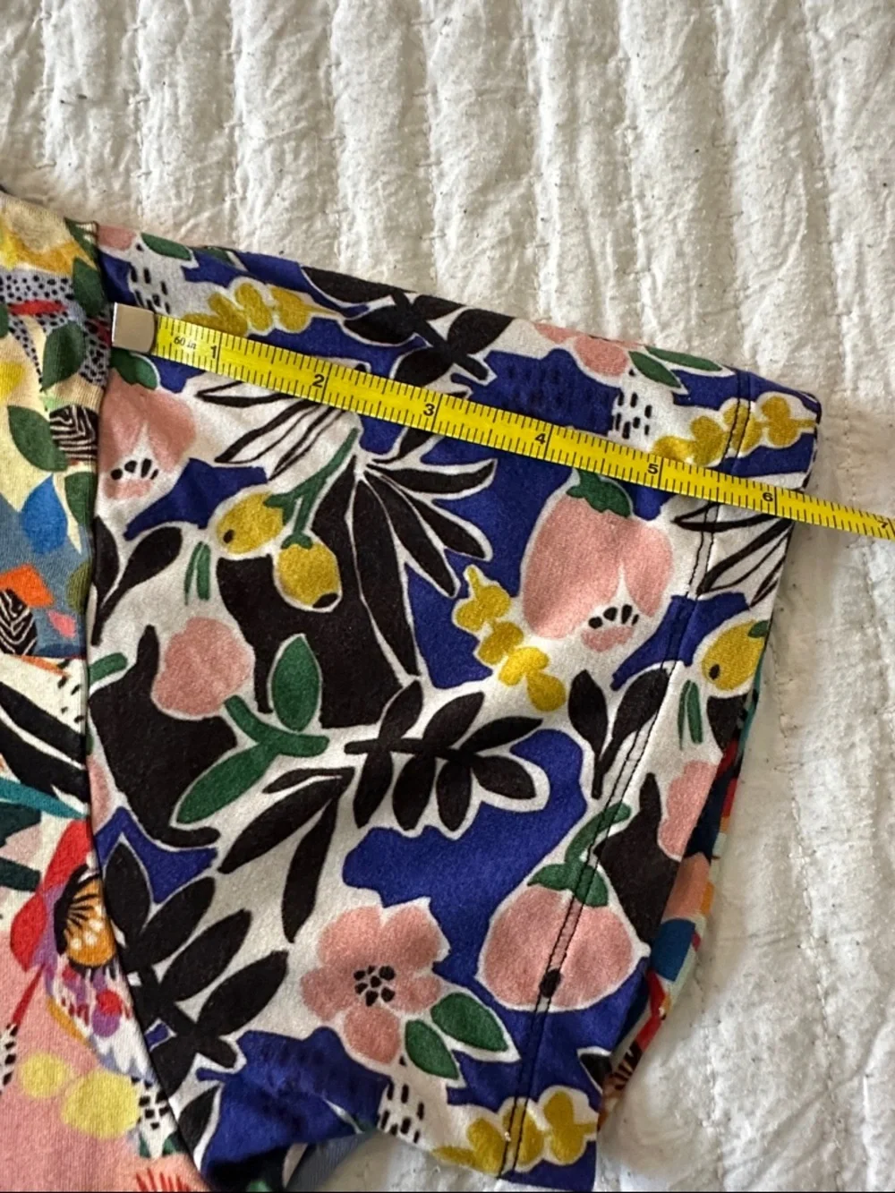 Johnny Was Multicolor Floral Patchwork Polo - Picture 6 of 6